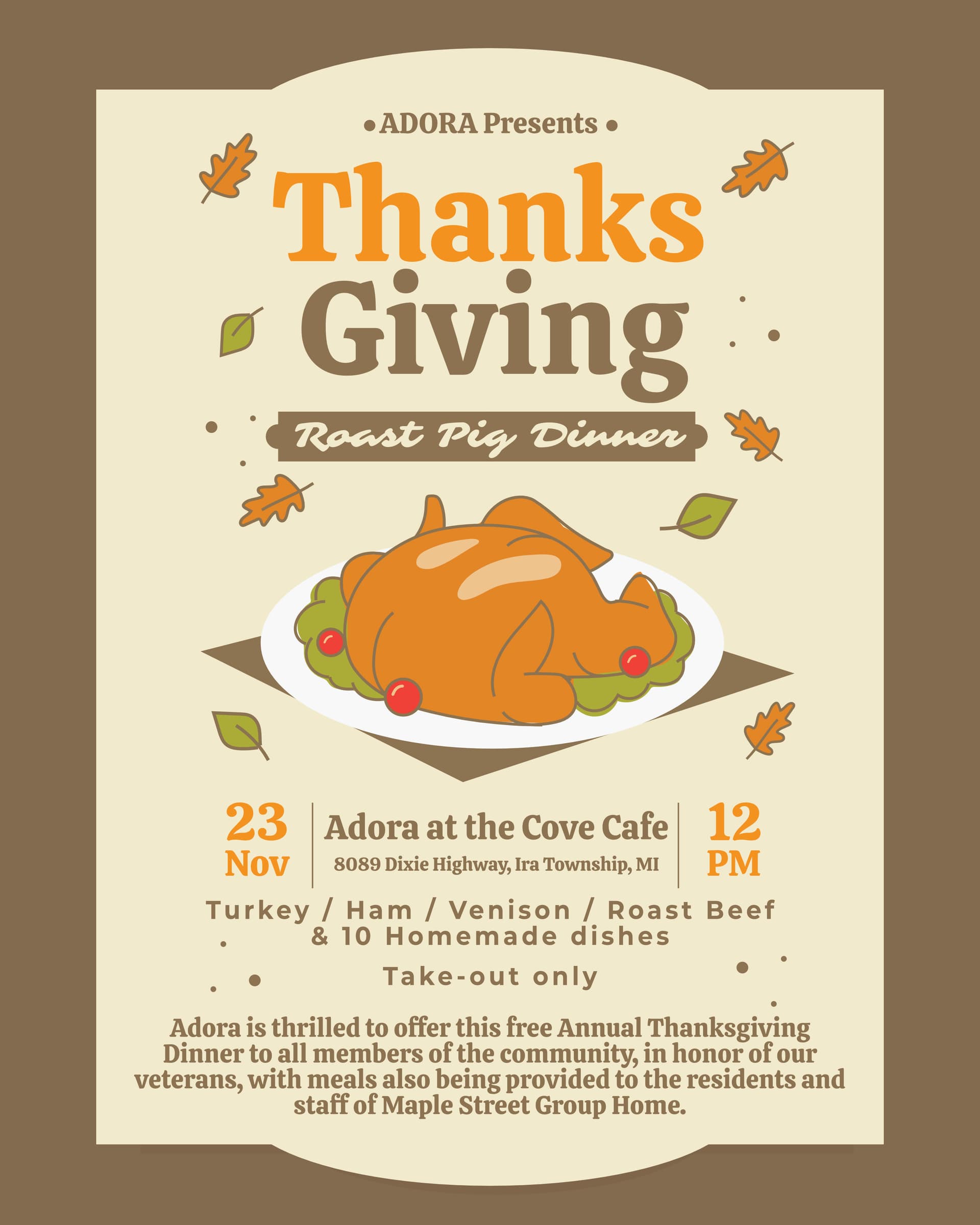 Thanksgiving Party Flyer